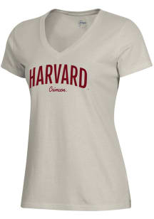 Gear for Sports Harvard Crimson Womens Brown Mia Short Sleeve T-Shirt