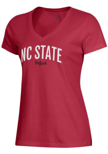 Gear for Sports NC State Wolfpack Womens Red Mia Short Sleeve T-Shirt