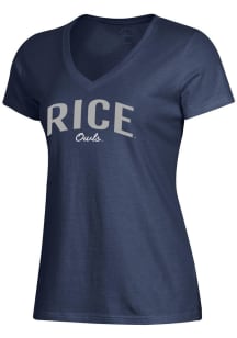 Gear for Sports Rice Owls Womens Blue Mia Short Sleeve T-Shirt