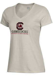 Gear for Sports South Carolina Gamecocks Womens Brown Mia Short Sleeve T-Shirt