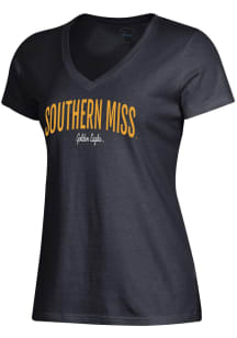 Gear for Sports Southern Mississippi Golden Eagles Womens Black Mia Short Sleeve T-Shirt