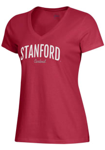 Gear for Sports Stanford Cardinal Womens Red Mia Short Sleeve T-Shirt