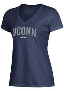 Gear for Sports UConn Huskies Womens Blue Mia Short Sleeve T-Shirt
