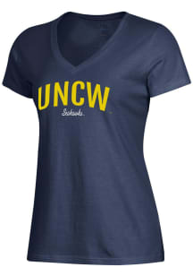 Gear for Sports UNCW Seahawks Womens Blue Mia Short Sleeve T-Shirt