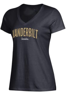 Gear for Sports Vanderbilt Commodores Womens Black Mia Short Sleeve T-Shirt