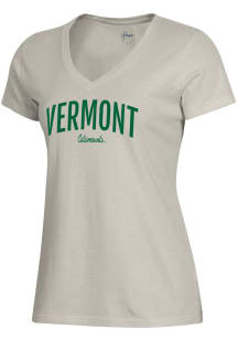 Gear for Sports Vermont Catamounts Womens Brown Mia Short Sleeve T-Shirt