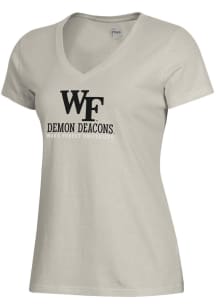 Gear for Sports Wake Forest Demon Deacons Womens Brown Mia Short Sleeve T-Shirt