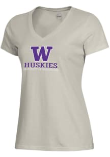 Gear for Sports Washington Huskies Womens Brown Mia Short Sleeve T-Shirt