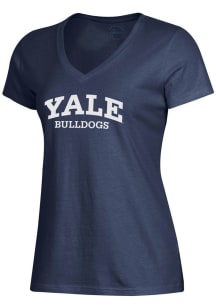 Gear for Sports Yale Bulldogs Womens Blue Mia Short Sleeve T-Shirt
