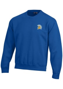 Gear for Sports San Jose State Spartans Mens Blue Big Cotton Long Sleeve Crew Sweatshirt