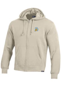 Gear for Sports San Jose State Spartans Mens Oatmeal Big Cotton Long Sleeve Full Zip Jacket