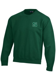 Gear for Sports Slippery Rock Mens Green Big Cotton Long Sleeve Crew Sweatshirt