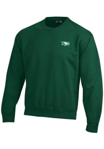 Gear for Sports North Dakota Fighting Hawks Mens Green Big Cotton Long Sleeve Crew Sweatshirt