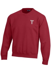 Gear for Sports Troy Trojans Mens Red Big Cotton Long Sleeve Crew Sweatshirt