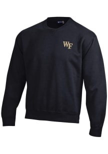 Gear for Sports Wake Forest Demon Deacons Mens Black Big Cotton Long Sleeve Crew Sweatshirt