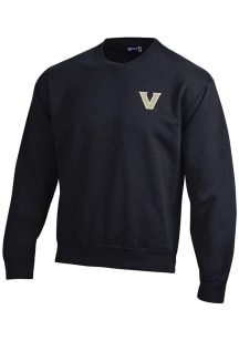 Gear for Sports Vanderbilt Commodores Mens Black Big Cotton Long Sleeve Crew Sweatshirt