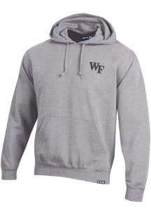 Gear for Sports Wake Forest Demon Deacons Mens Grey Big Cotton Long Sleeve Hoodie