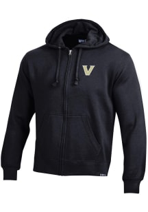 Gear for Sports Vanderbilt Commodores Mens Black Big Cotton Long Sleeve Full Zip Jacket