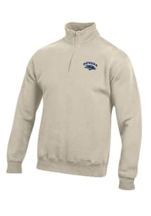 Gear for Sports Nevada Wolf Pack Mens Oatmeal Big Cotton Long Sleeve 1/4 Zip Pullover