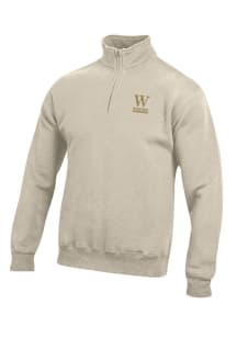 Gear for Sports Wofford Terriers Mens Oatmeal Big Cotton Long Sleeve 1/4 Zip Pullover