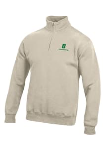 Gear for Sports UNCC 49ers Mens Oatmeal Big Cotton Long Sleeve 1/4 Zip Pullover