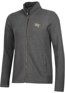 Gear for Sports Wake Forest Demon Deacons Womens Grey Relaxed Luxe Long Sleeve Full Zip Jacket
