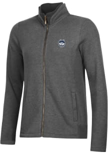 Gear for Sports UConn Huskies Womens Grey Relaxed Luxe Long Sleeve Full Zip Jacket