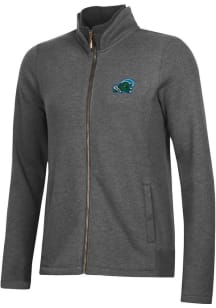 Gear for Sports Tulane Green Wave Womens Grey Relaxed Luxe Long Sleeve Full Zip Jacket