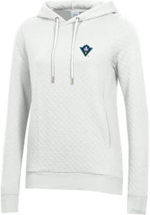 Gear for Sports UNCW Seahawks Womens White Relaxed Quilted Hooded Sweatshirt