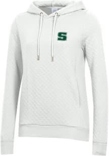 Gear for Sports Slippery Rock Womens White Relaxed Quilted Hooded Sweatshirt