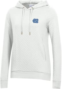 Gear for Sports North Carolina Tar Heels Womens White Relaxed Quilted Hooded Sweatshirt