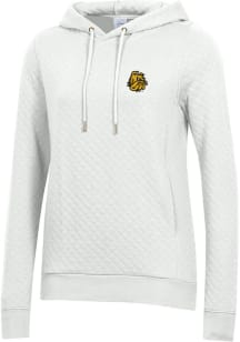 Gear for Sports UMD Bulldogs Womens White Relaxed Quilted Hooded Sweatshirt
