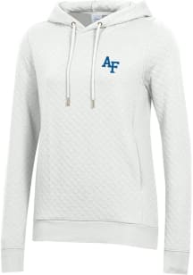 Gear for Sports Air Force Falcons Womens White Relaxed Quilted Hooded Sweatshirt