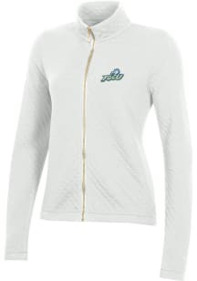 Gear for Sports Florida Gulf Coast Eagles Womens White Relaxed Quilted Long Sleeve Full Zip Jack..