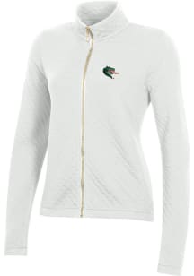 Gear for Sports UAB Blazers Womens White Relaxed Quilted Long Sleeve Full Zip Jacket
