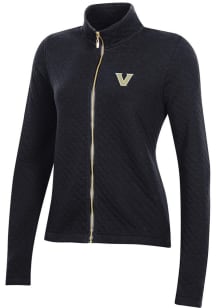 Gear for Sports Vanderbilt Commodores Womens Black Relaxed Quilted Long Sleeve Full Zip Jacket