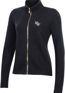 Gear for Sports UCF Knights Womens Black Relaxed Quilted Long Sleeve Full Zip Jacket