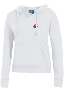 Gear for Sports Washington State Cougars Womens White Big Cotton Hooded Sweatshirt