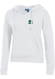 Gear for Sports Slippery Rock Womens White Big Cotton Hooded Sweatshirt