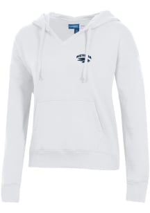 Gear for Sports Nevada Wolf Pack Womens White Big Cotton Hooded Sweatshirt