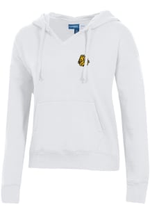 Gear for Sports UMD Bulldogs Womens White Big Cotton Hooded Sweatshirt