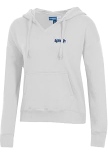 Gear for Sports UNCW Seahawks Womens Grey Big Cotton Hooded Sweatshirt