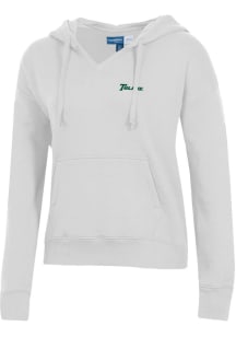 Gear for Sports Tulane Green Wave Womens Grey Big Cotton Hooded Sweatshirt