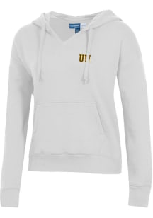 Gear for Sports Wyoming Cowboys Womens Grey Big Cotton Hooded Sweatshirt