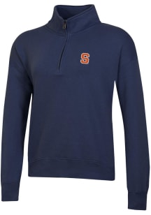 Gear for Sports Syracuse Orange Womens Blue Big Cotton 1/4 Zip Pullover