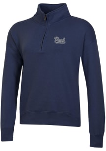 Gear for Sports Nevada Wolf Pack Womens Blue Big Cotton 1/4 Zip Pullover