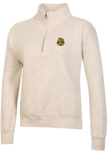 Gear for Sports UMD Bulldogs Womens Oatmeal Big Cotton 1/4 Zip Pullover