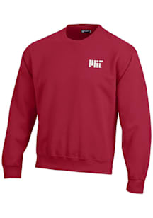 Gear for Sports MIT Engineers Mens Red Big Cotton Long Sleeve Crew Sweatshirt