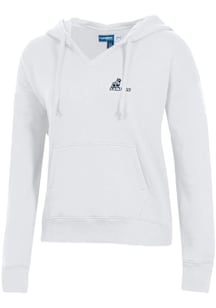 Gear for Sports Samford University Bulldogs Womens White Big Cotton Hooded Sweatshirt