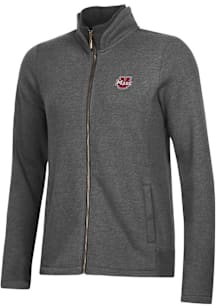 Gear for Sports Massachusetts Minutemen Womens Grey Relaxed Luxe Long Sleeve Full Zip Jacket
